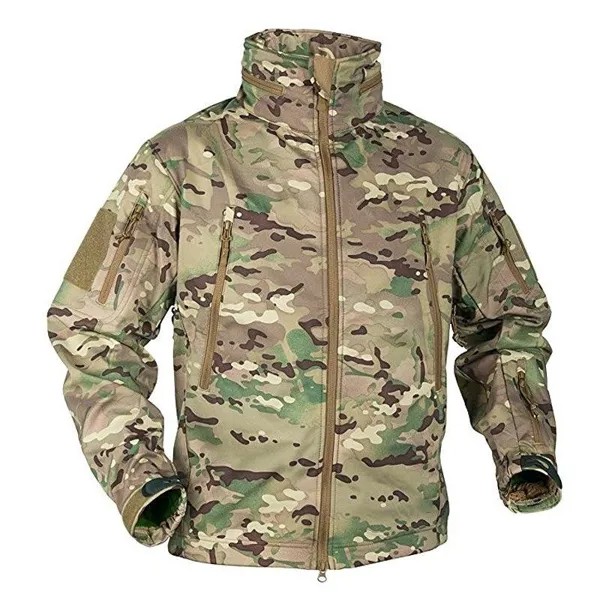 Новая зимняя военная флисовая куртка мужчин мягкая оболочка тактический водонепроницаемый армейский камуфляж пальто страйкбол одежда многокаменная ветровка