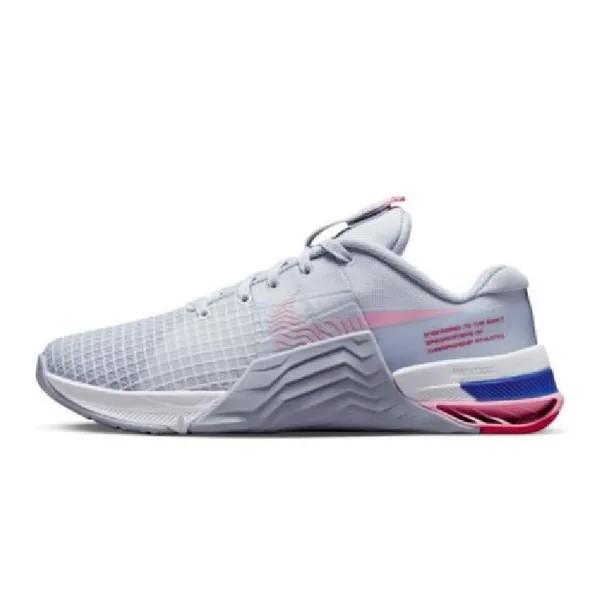 Кроссовки Nike Metcon 8 W, серо-голубой/красный