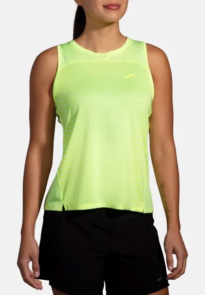 Топ SPRINT FREE TANK 2.0 Brooks, цвет lt lime interval gradient