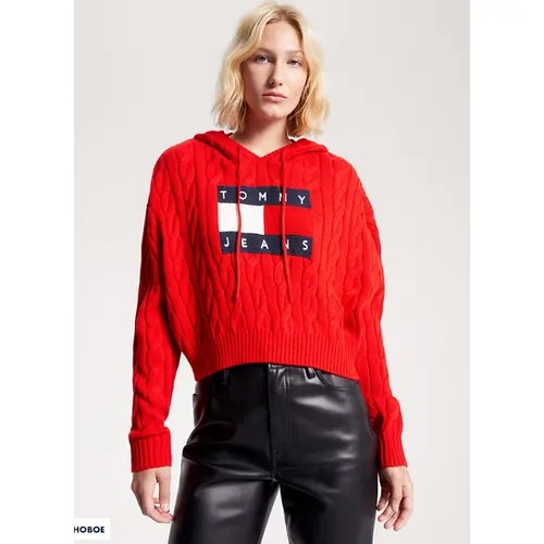 Худи TOMMY HILFIGER, размер M, красный
