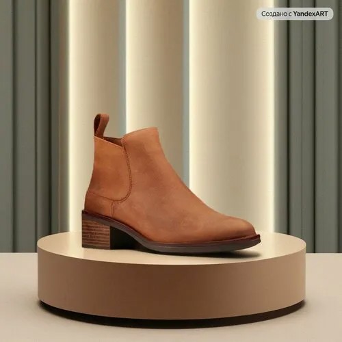 Полусапоги Clarks, размер 39.5, коричневый