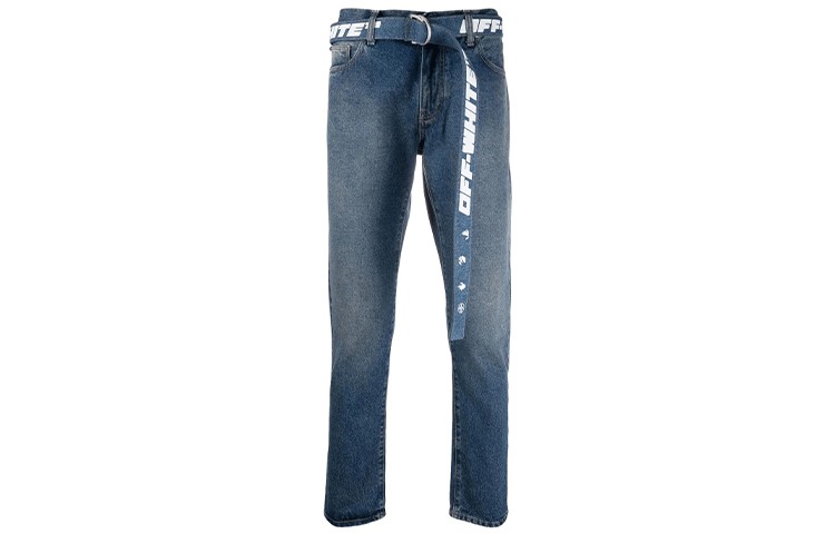 OFF-WHITE Мужские джинсы, цвет Blue