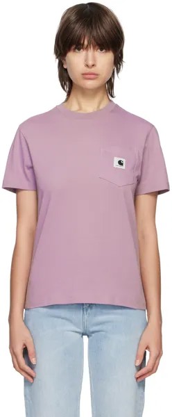 Фиолетовая футболка с карманом Carhartt Work In Progress