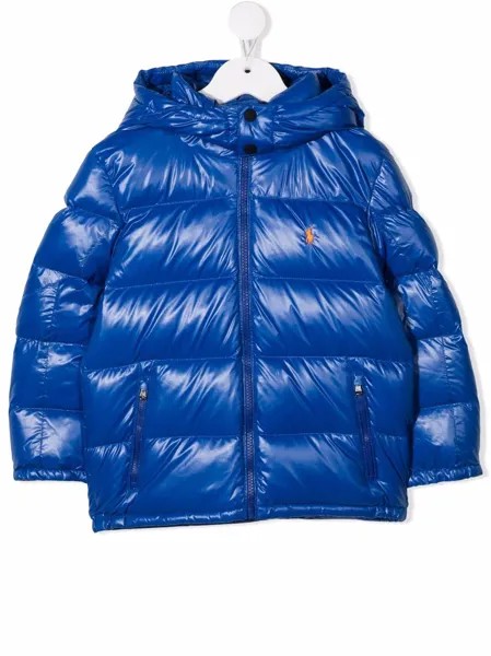 Ralph Lauren Kids пуховик с капюшоном