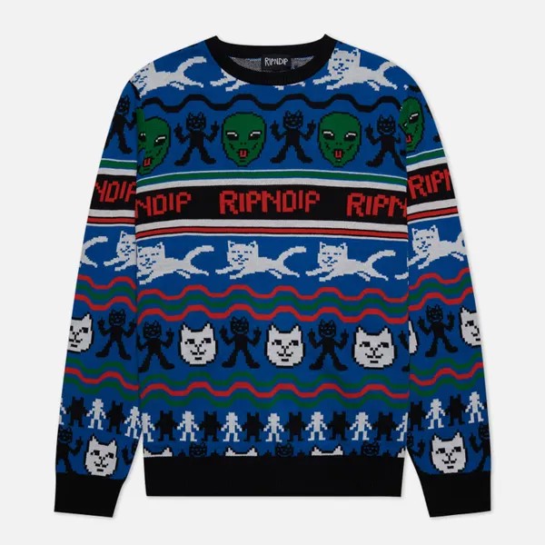 Мужской свитер Ripndip Jolly Holiday Knit синий, Размер XL