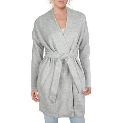 Vero Moda Женское флисовое пальто с запахом серого цвета для холодной погоды Верхняя одежда XS BHFO 4897