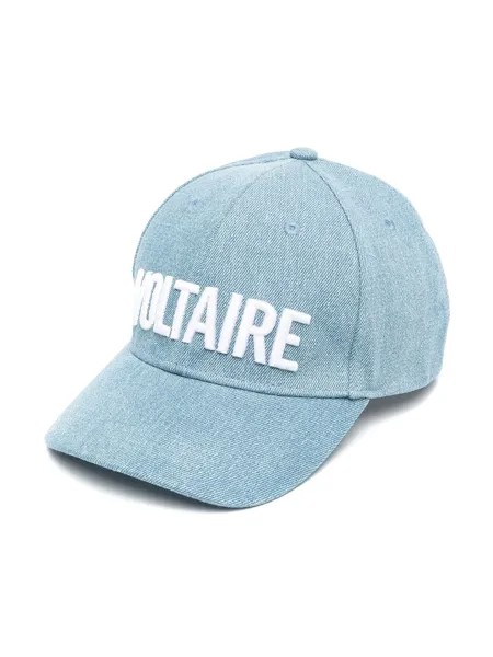 Zadig & Voltaire Kids джинсовая кепка с логотипом