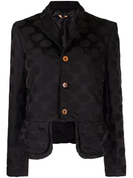 Comme Des Garçons Comme Des Garçons polka-dot asymmetric-hem blazer
