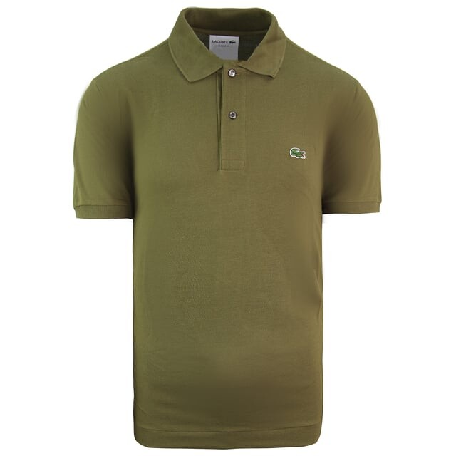 Классическая мужская рубашка поло Lacoste, хаки