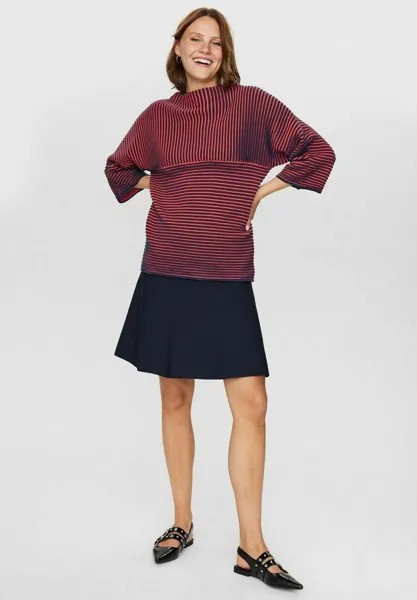 Вязаный свитер Irmelin Stripe Noos Nümph, платье голубого цвета
