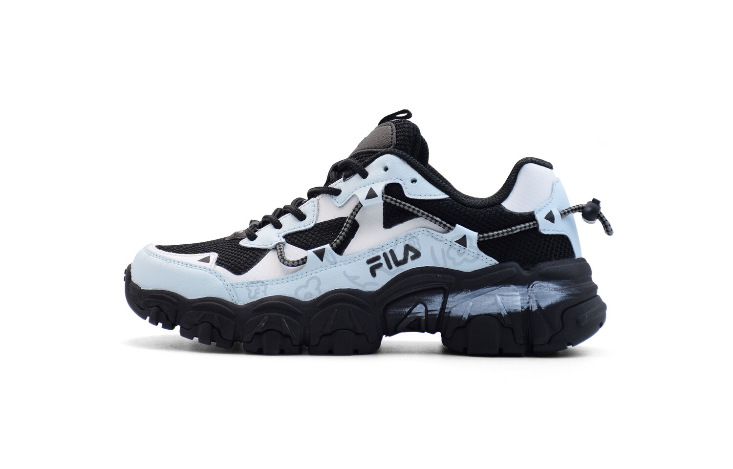 Кроссовки FILA Cat Claw Lifestyle Shoes Unisex Low-top Black/Blue, черный/синий