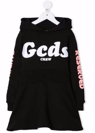 Gcds Kids платье-худи с логотипом