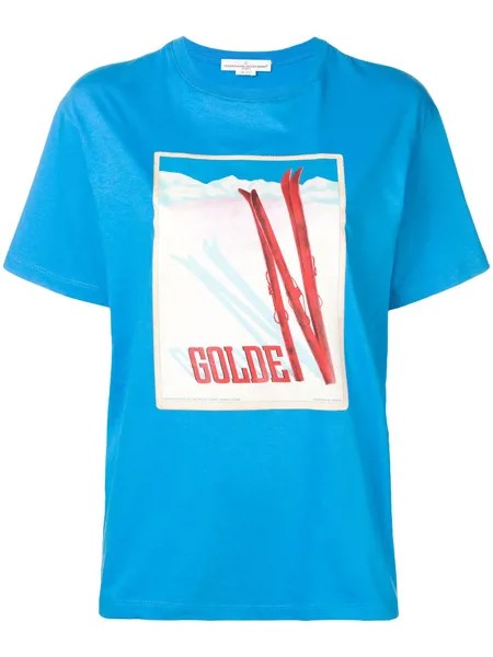 Golden Goose футболка с заплаткой с логотипом