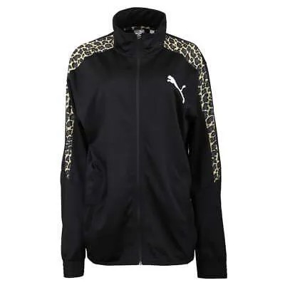 Puma Contrast Full Zip Track Jacket Мужские черные пальто Куртки Верхняя одежда 838605-97
