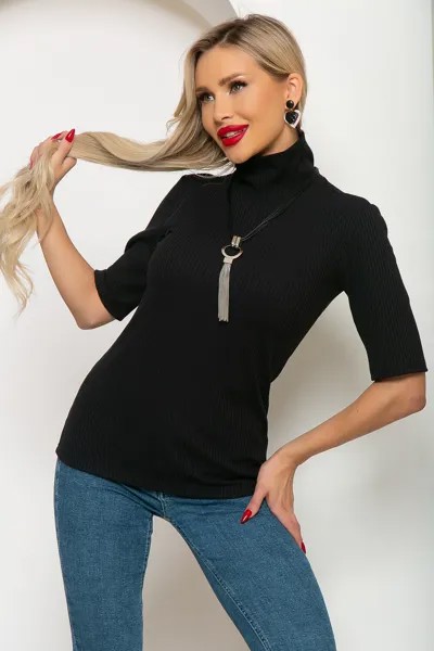 Водолазка женская LT Collection Эдита черная 52 RU