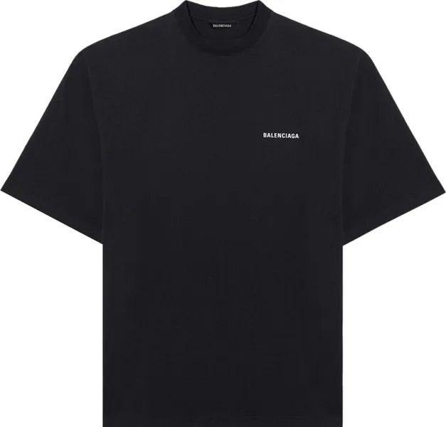 Футболка Balenciaga Défilé T-Shirt 'Black', черный