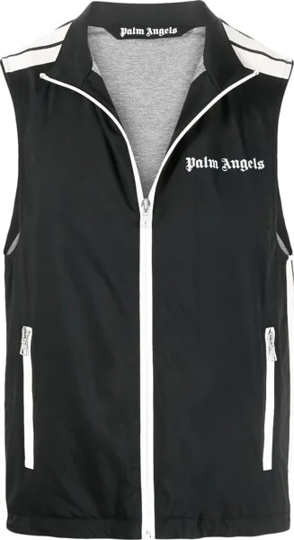 Жилет Palm Angels Classic Logo Vest 'Black/Off White', черный