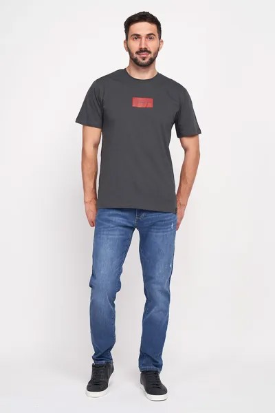 Джинсы узкого кроя с эффектом потертости Lee Cooper, синий