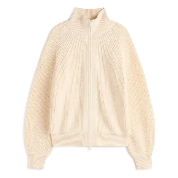 Свитер Ecoalf Eli full zip, бежевый