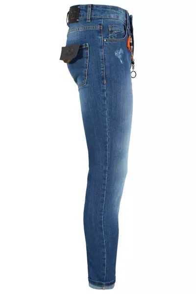 Мужские джинсы Yes Zee Chic Slim Fit — универсальные мужские джинсы, синий