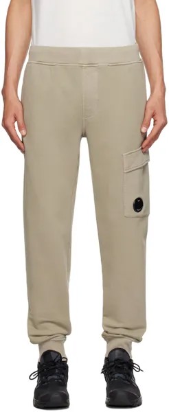 Спортивные штаны цвета хаки с диагональю C.P. Company