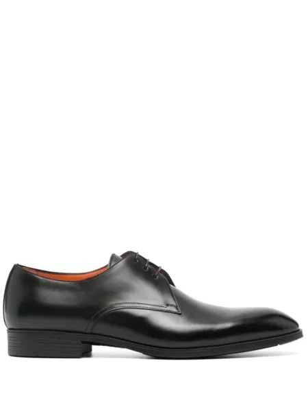 Оксфорды с закругленным носком Santoni, черный