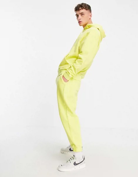 Джоггеры в стиле oversized выбеленного желтого цвета (от комплекта) ASOS DESIGN-Желтый