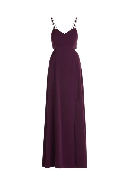 Вечернее платье с вырезами Vera Mont, цвет Shiny Aubergine