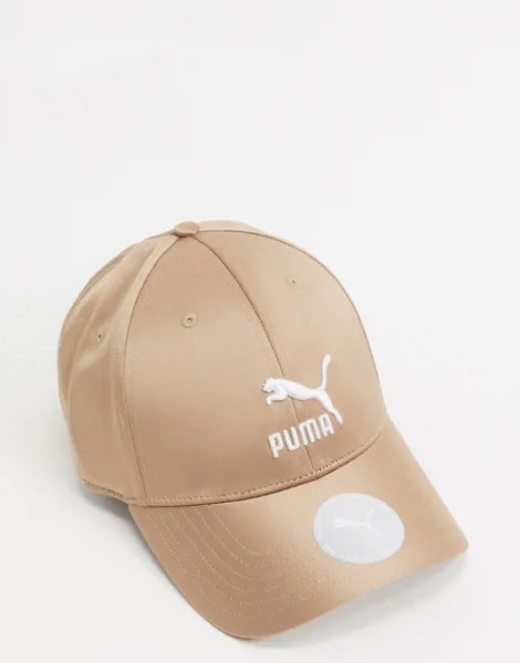 Атласная кепка в оранжевом цвете Puma-Оранжевый