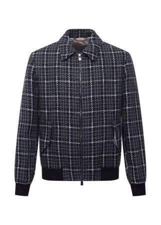 Бомбер изо льна и хлопка Corneliani