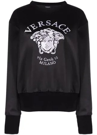 Versace толстовка с вышивкой Medusa