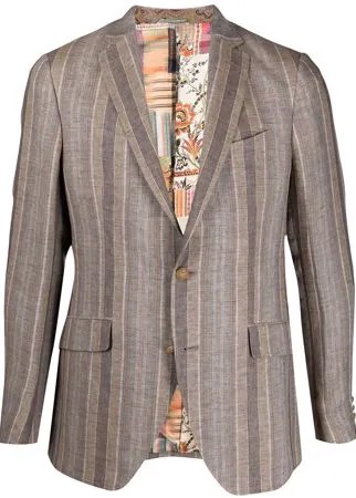 ETRO однобортный пиджак в полоску
