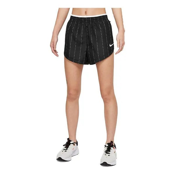 Шорты dri fit icon clash tempo luxe печать спортивные Nike, черный