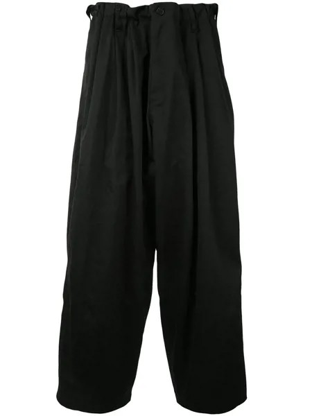 Yohji Yamamoto широкие брюки со складками