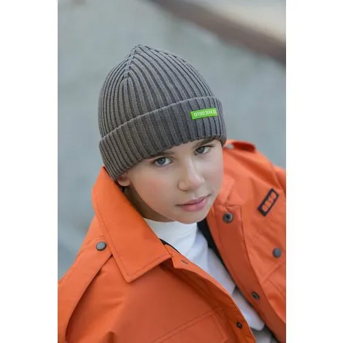 Шапка бини Orso Bianco Stels, размер 52, хаки