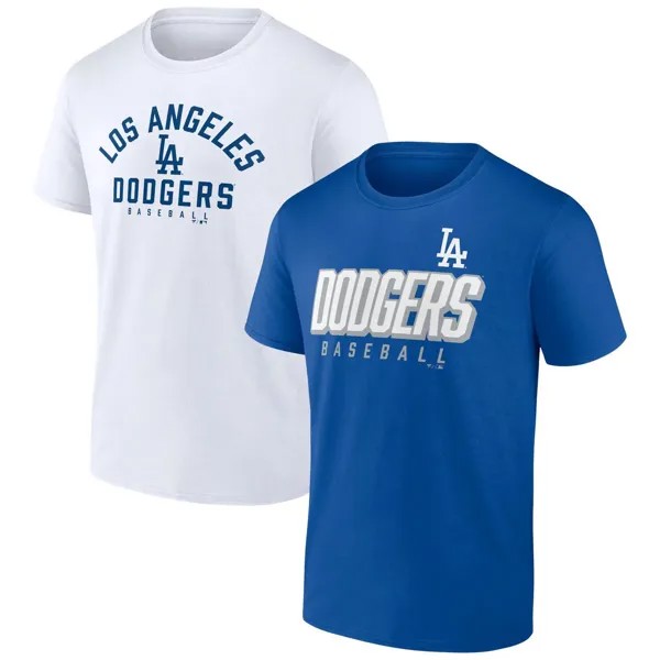 Мужской комбинированный комплект футболок с фирменным логотипом Royal/White Los Angeles Dodgers Player Pack Fanatics