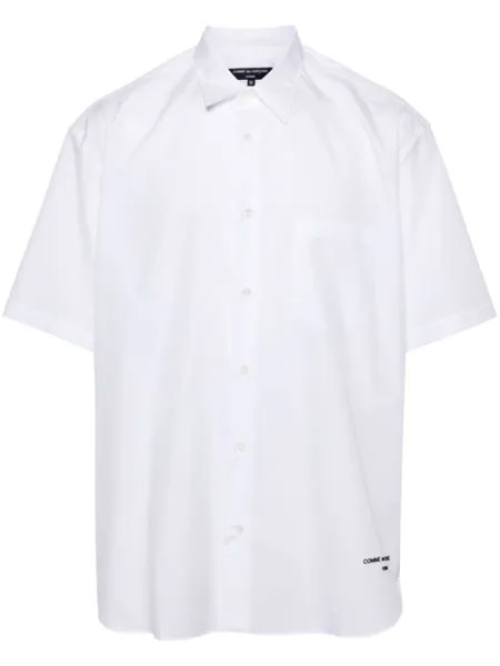 Comme des Garçons Homme рубашка с вышитым логотипом, белый