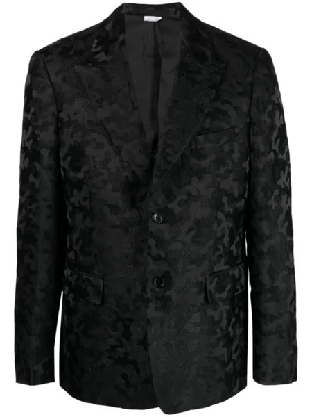 Comme des Garçons Homme Plus однобортный жаккардовый пиджак, черный