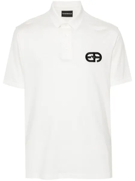 Emporio Armani рубашка поло ASV из джерси, белый