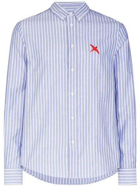 Axel Arigato полосатая рубашка с логотипом Bee Bird