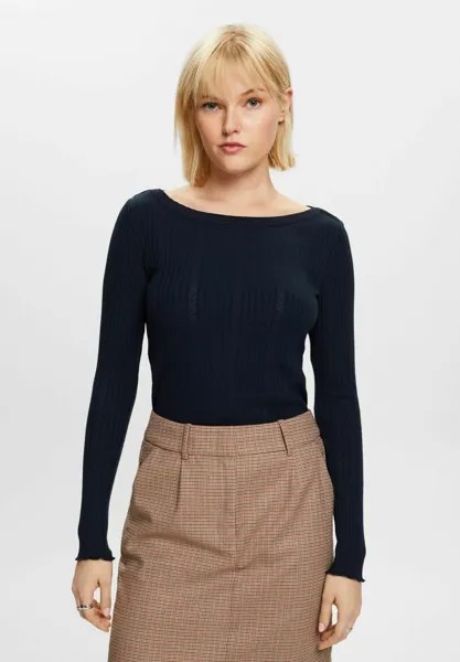 Рубашка с длинным рукавом Esprit, цвет navy