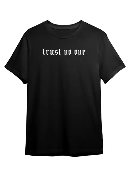 Футболка унисекс Каждому Своё Trust no one/Никому не верь/Готика STGO6N черная M