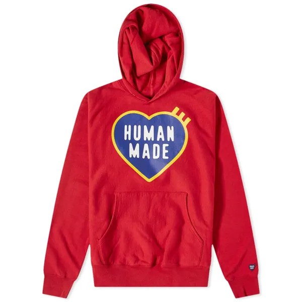 Толстовка Human Made Heart Logo, красный
