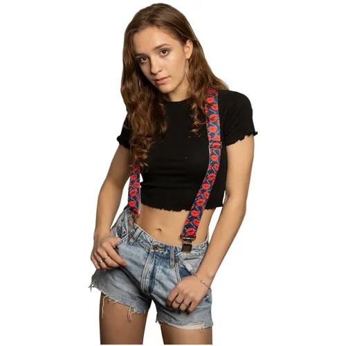 Подтяжки Stilmark, текстиль, красный