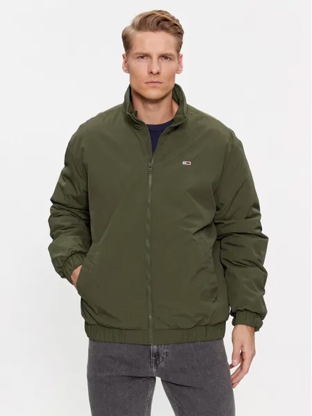 Бомбер свободного кроя Tommy Jeans, зеленый
