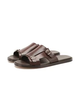 Кожаные шлепанцы Santoni