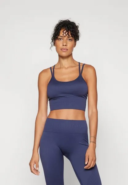 Спортивный бюстгальтер с легкой поддержкой ONPFRION-2-FREE SEAM BRA ONLY Play, темно-синий