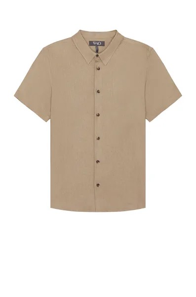 Рубашка WAO The Short Sleeve, оливковый