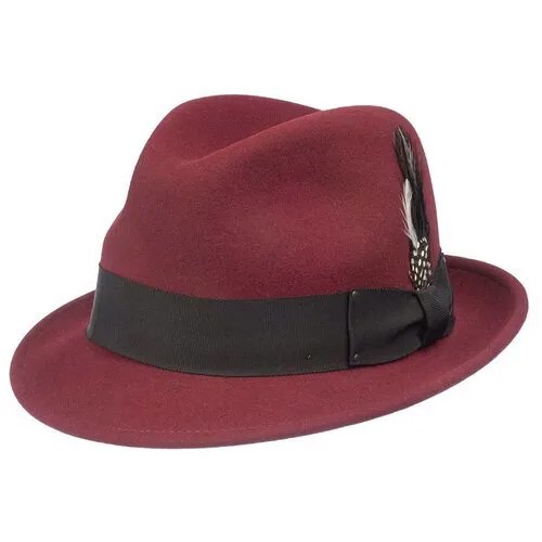 Шляпа Bailey, размер 59, бордовый