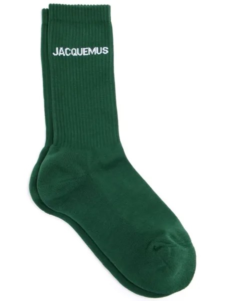 Jacquemus носки с логотипом, зеленый
